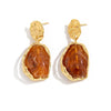 Boucle d&#39;Oreille Pendante Or Pierre