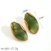 Boucle d Oreille Pendante Pierre