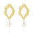 Boucle d'Oreille Perle Pendante Or