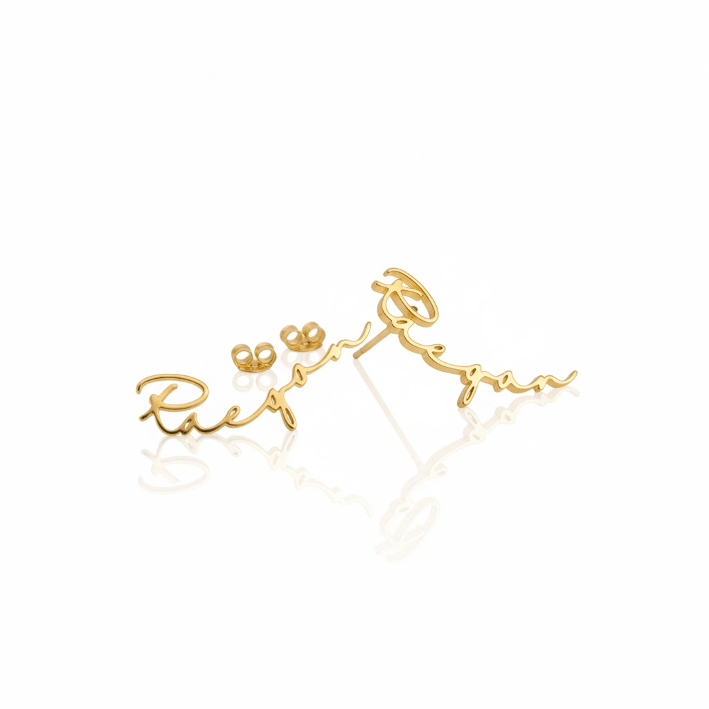 Boucle d'Oreille Personnalisé Prenom