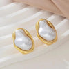 Boucle d&#39;Oreille Pierre Blanche