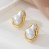 Boucle d&#39;Oreille Pierre Blanche