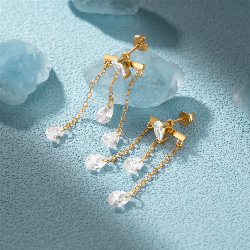 Boucle d'Oreille Pluie