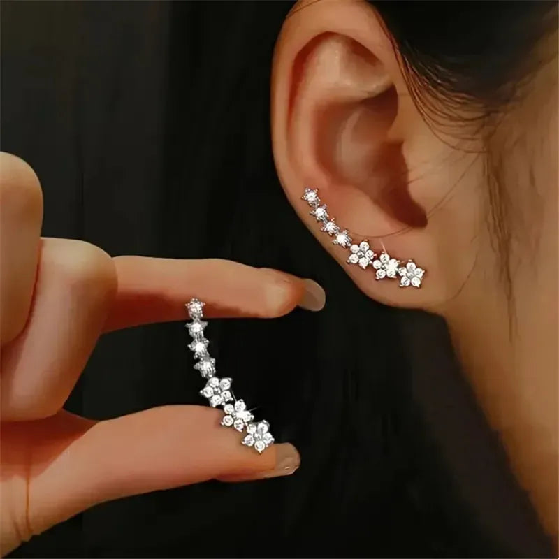 Boucles d'Oreille Grimpante Fleur