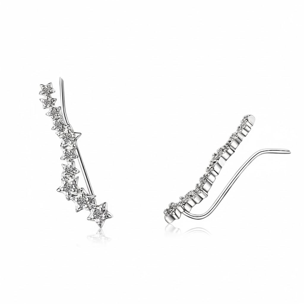 Boucles d'Oreille Grimpante Strass