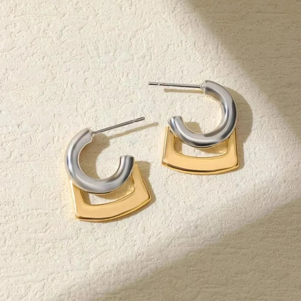 Boucles d&#39;Oreilles Bicolore
