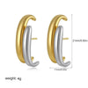 Boucles d&#39;Oreilles Bicolore