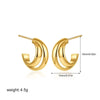 Boucles d&#39;Oreilles Bicolore