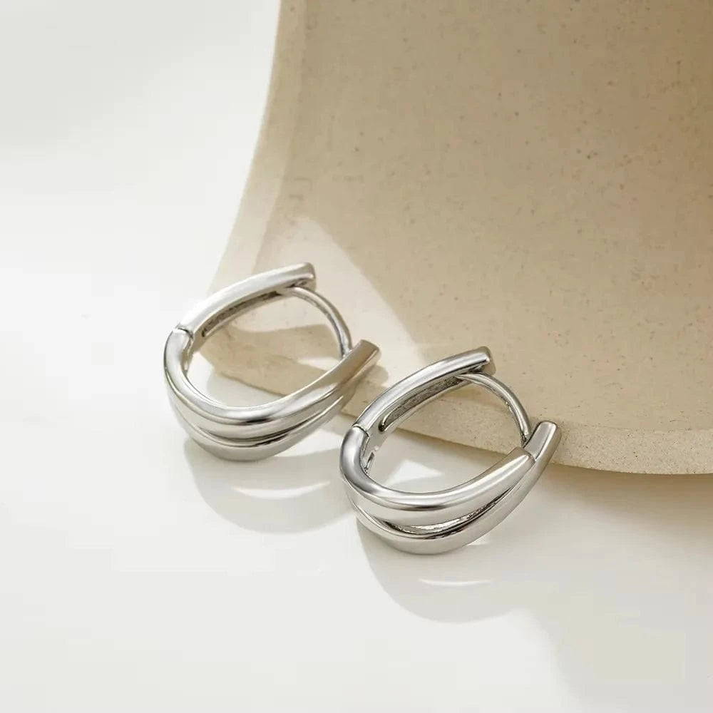 Boucles d&#39;Oreilles Bicolore