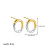 Boucles d&#39;Oreilles Bicolore