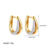Boucles d&#39;Oreilles Bicolore