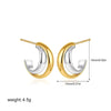 Boucles d&#39;Oreilles Bicolore