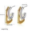 Boucles d&#39;Oreilles Bicolore