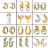 Boucles d&#39;Oreilles Bicolore
