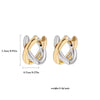 Boucles d&#39;Oreilles Bicolore