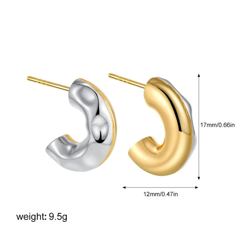 Boucles d&#39;Oreilles Bicolore