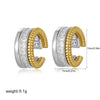 Boucles d&#39;Oreilles Bicolore