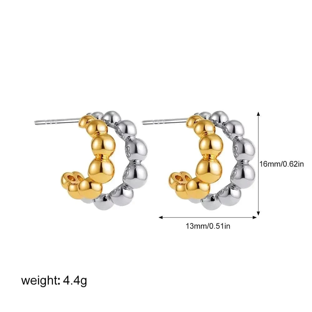 Boucles d&#39;Oreilles Bicolore