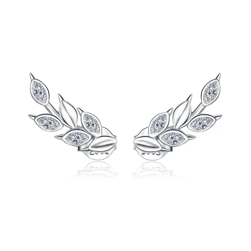 Boucles d'Oreilles Grimpante Feuille