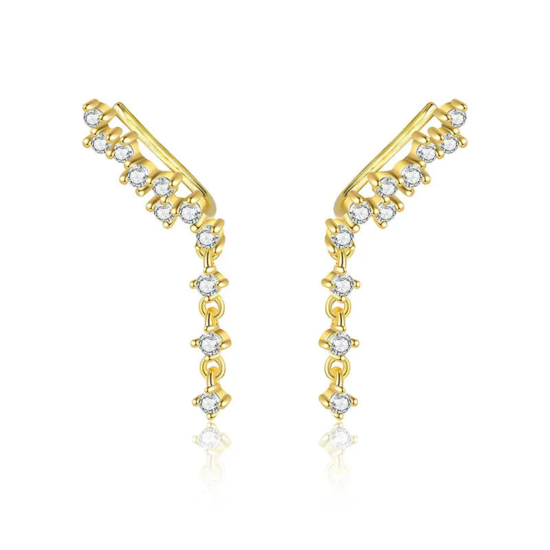 Boucles d'Oreilles Grimpantes Or