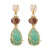 Boucles d'Oreilles Pendantes Pierres