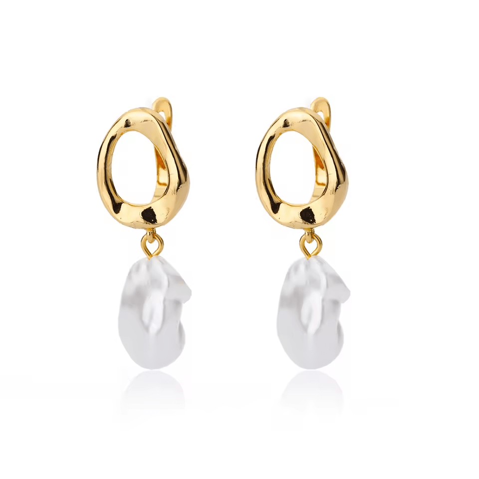 Boucles d'Oreilles Perles Pendantes