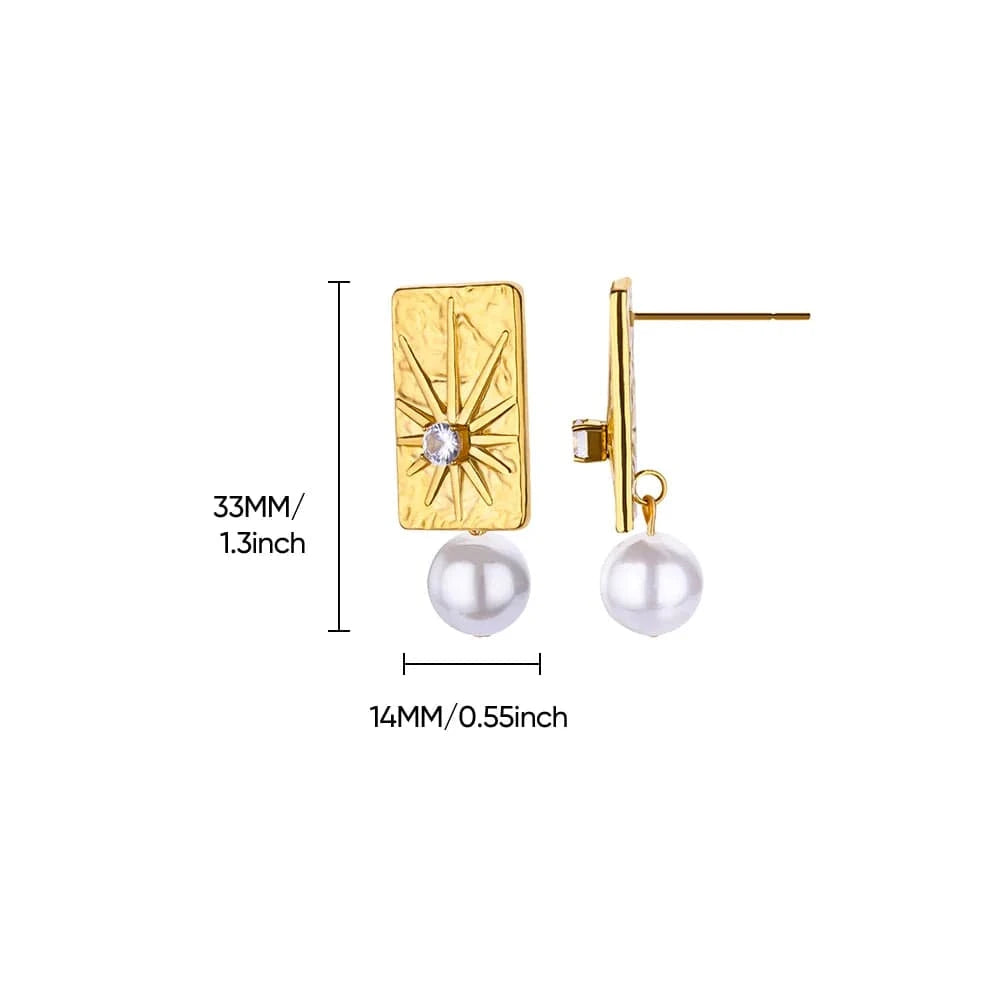 Boucles d&#39;Oreilles Perles Pendantes