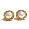 Boucles d&#39;Oreilles Pierre Blanche