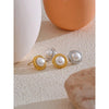 Boucles d&#39;Oreilles Pierre Blanche