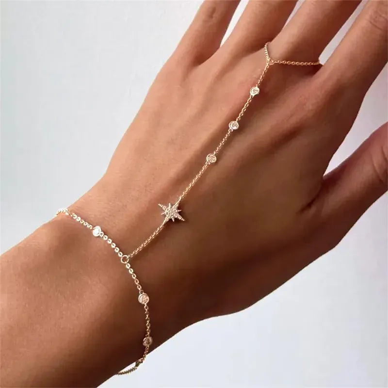 Bracelet avec Chaine Bague