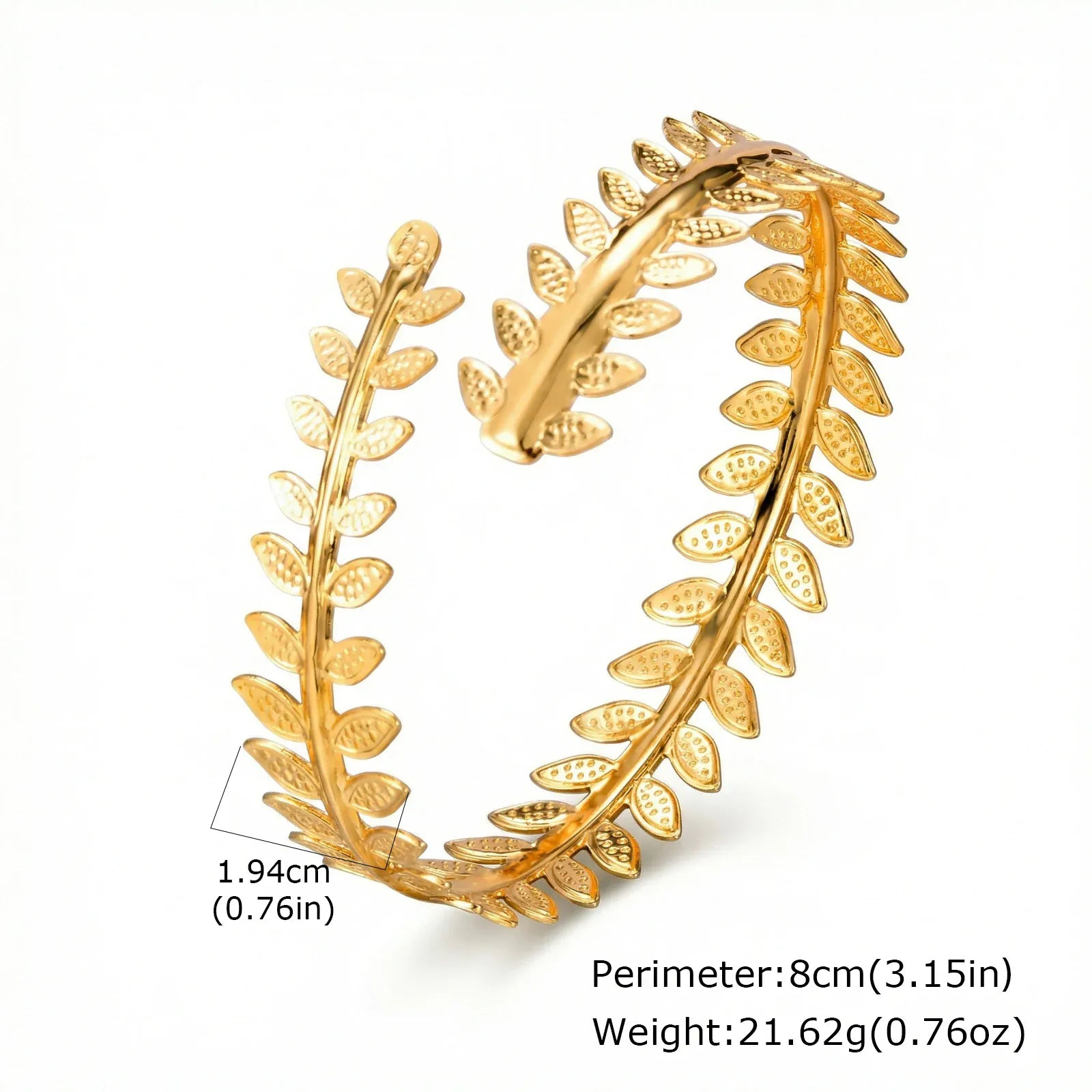 Bracelet Bras Feuille de Laurier