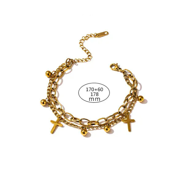 Bracelet Breloque Croix