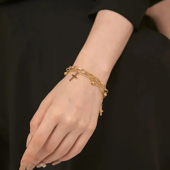 Bracelet Breloque Croix