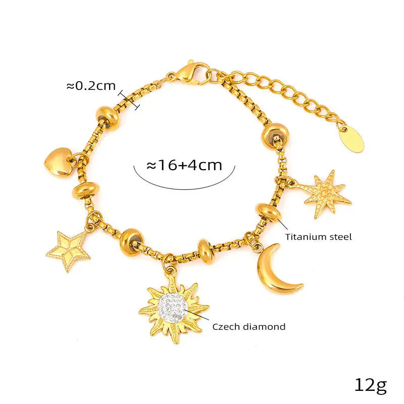 Bracelet Charms Acier Inoxydable