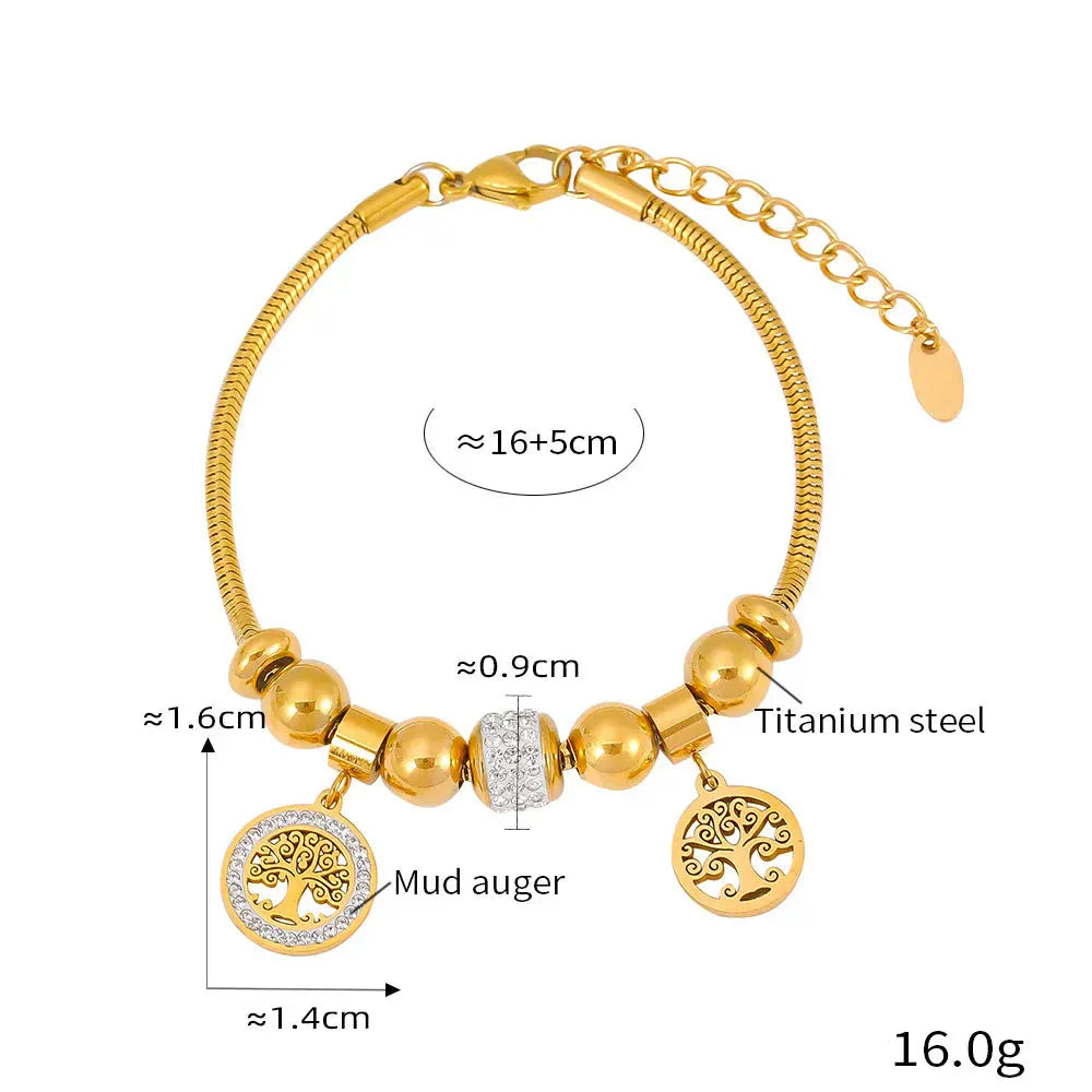 Bracelet Charms Acier Inoxydable