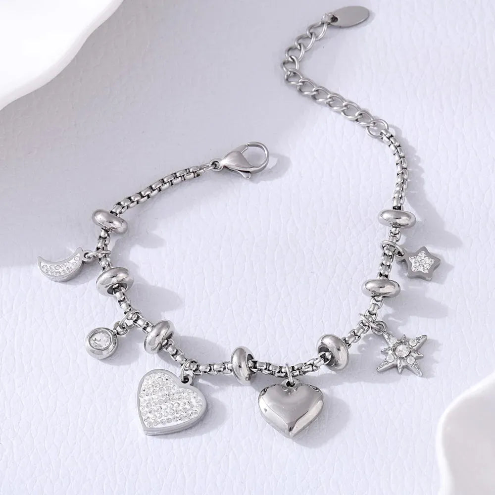 Bracelet Charms Acier Inoxydable