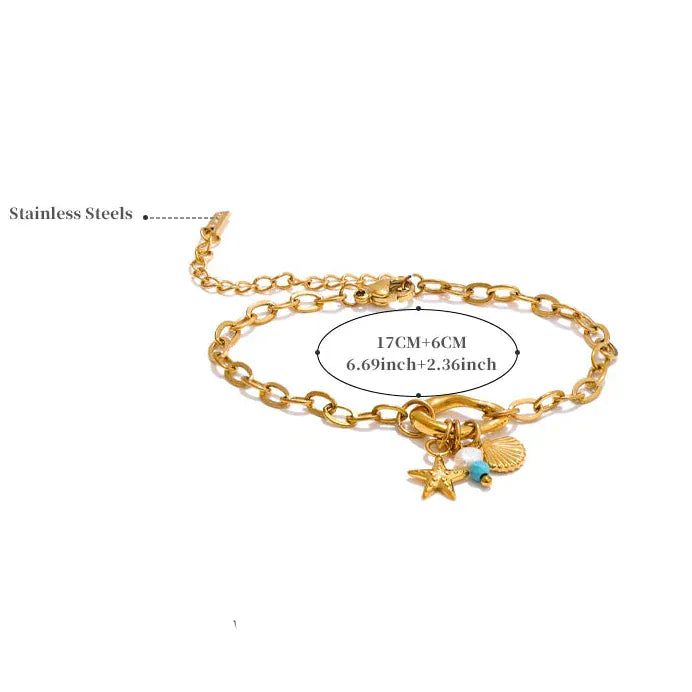 Bracelet Charms avec des Pendants