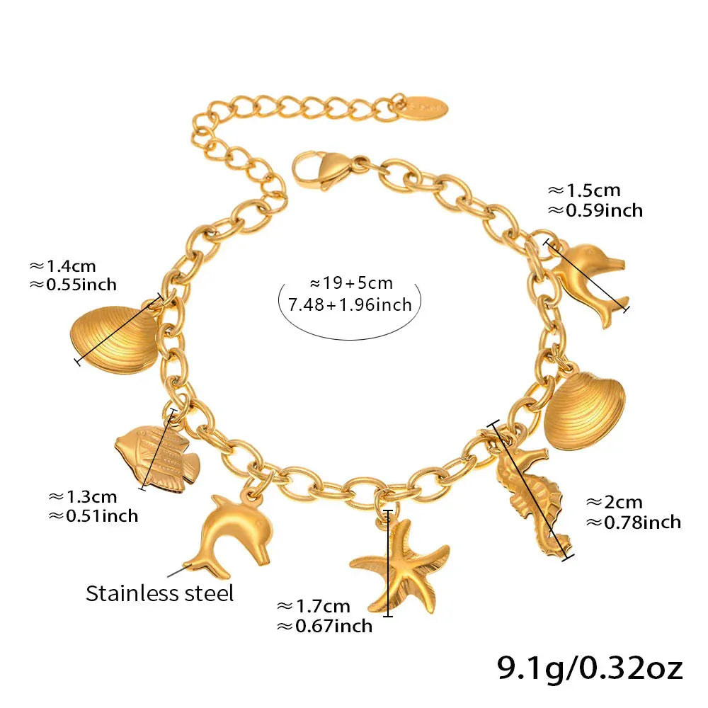 Bracelet Charms Coquillage