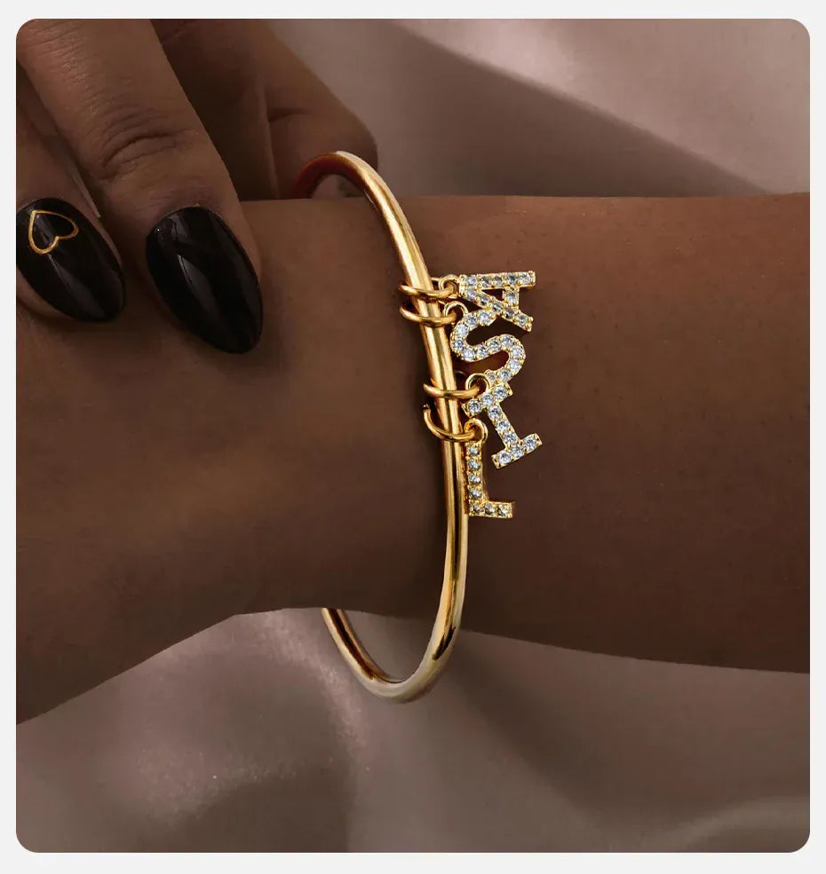 Bracelet Charms Lettre