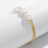 Bracelet Cheville Perle Blanche