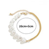 Bracelet Cheville Perle Blanche