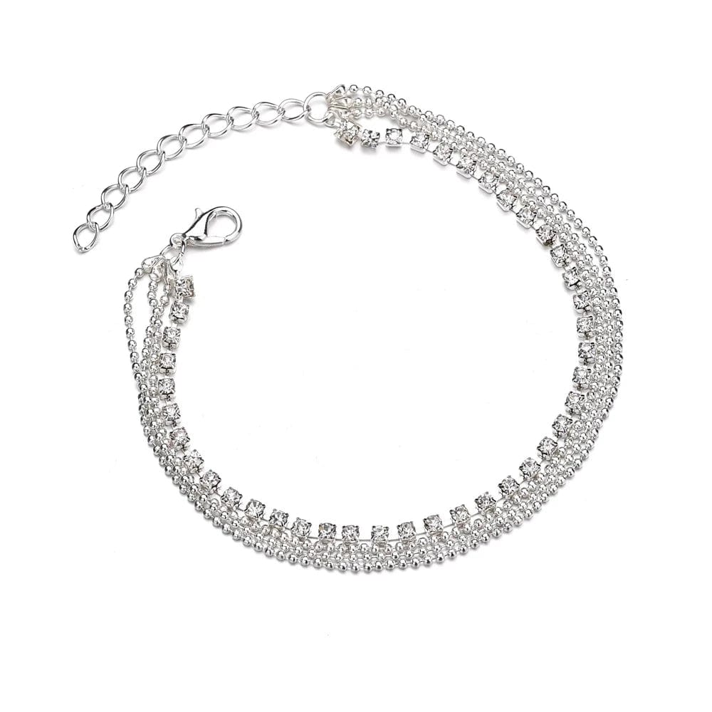 Bracelet Cheville Strass