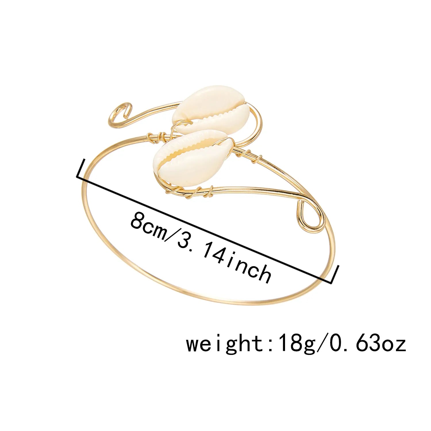 Bracelet de Bras Fin Coquillage
