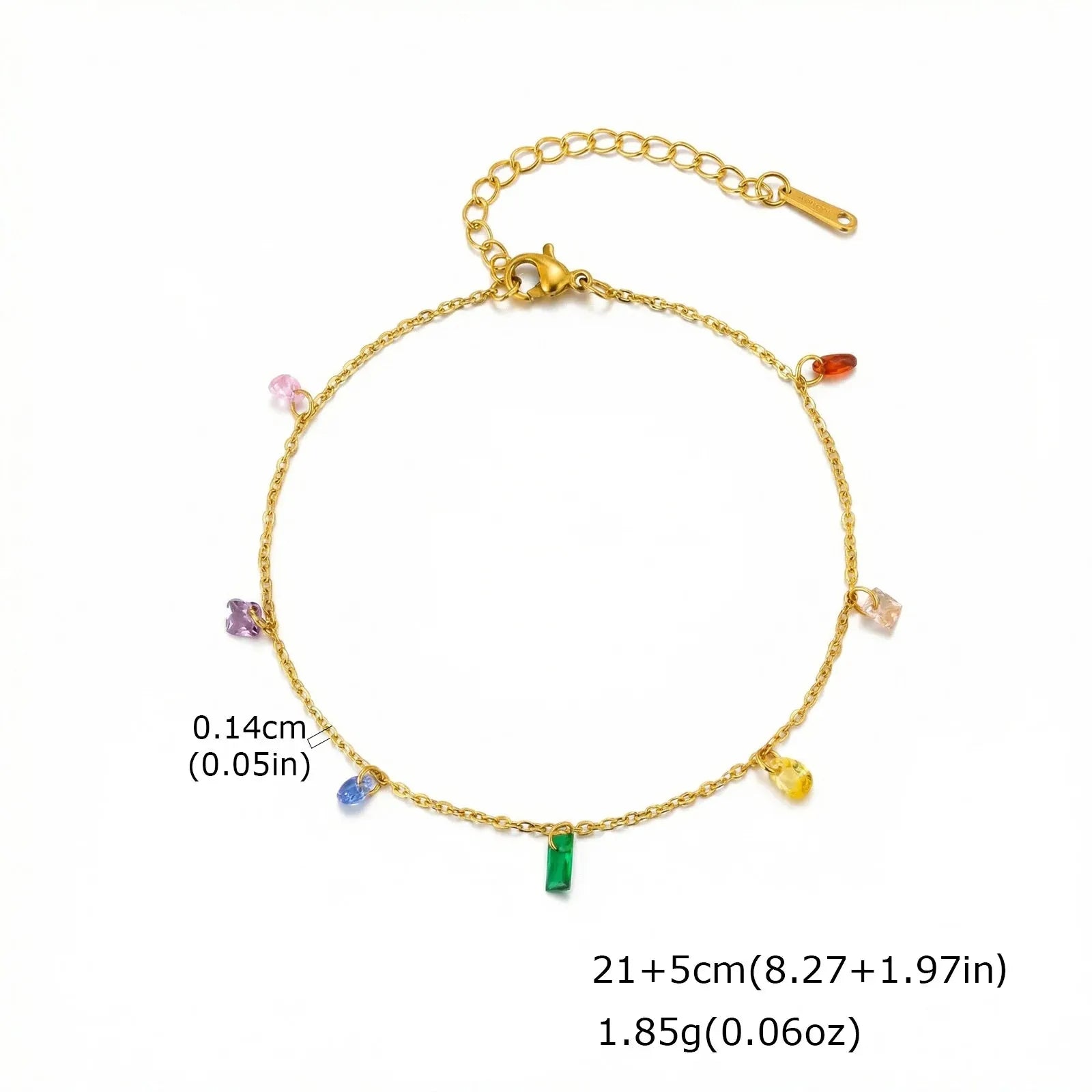 Bracelet de Cheville Or Vert