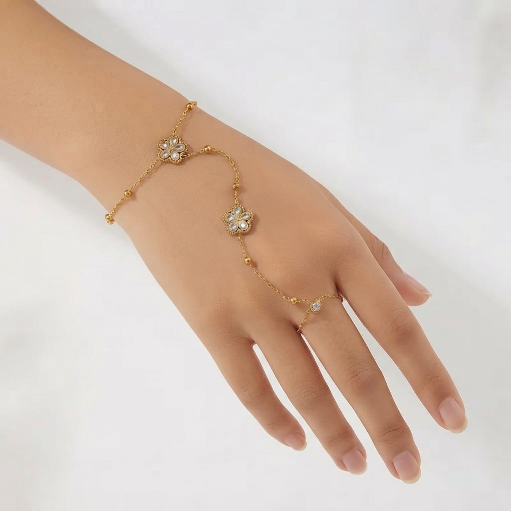 Bracelet de Main Fleurs