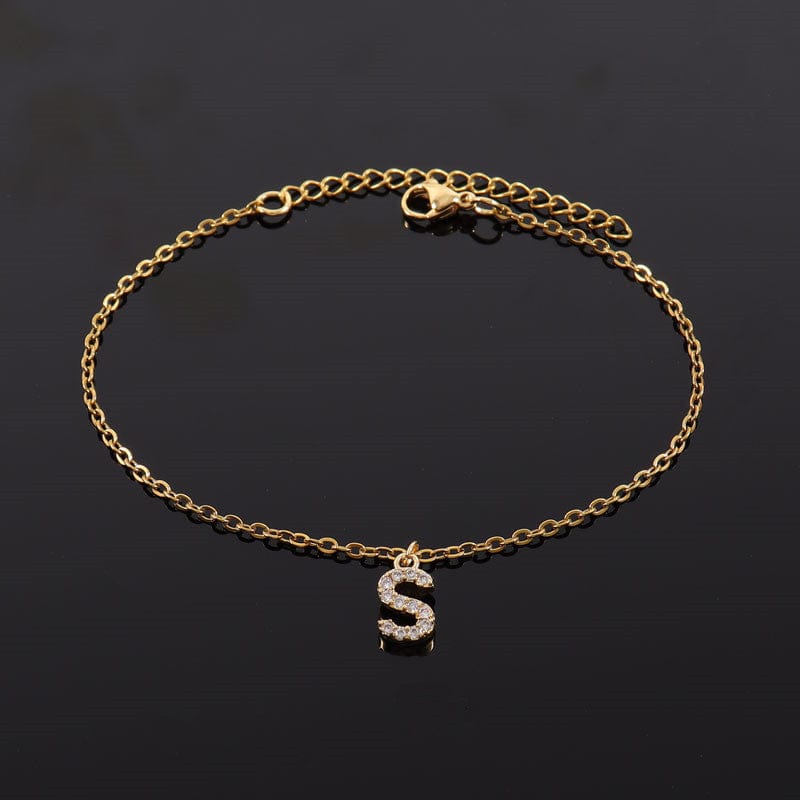 Bracelet fin initiale