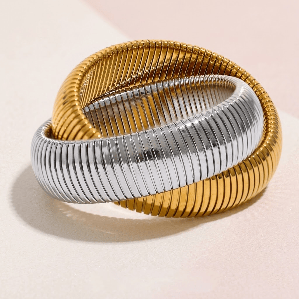 Bracelet Jonc Bicolore Femme