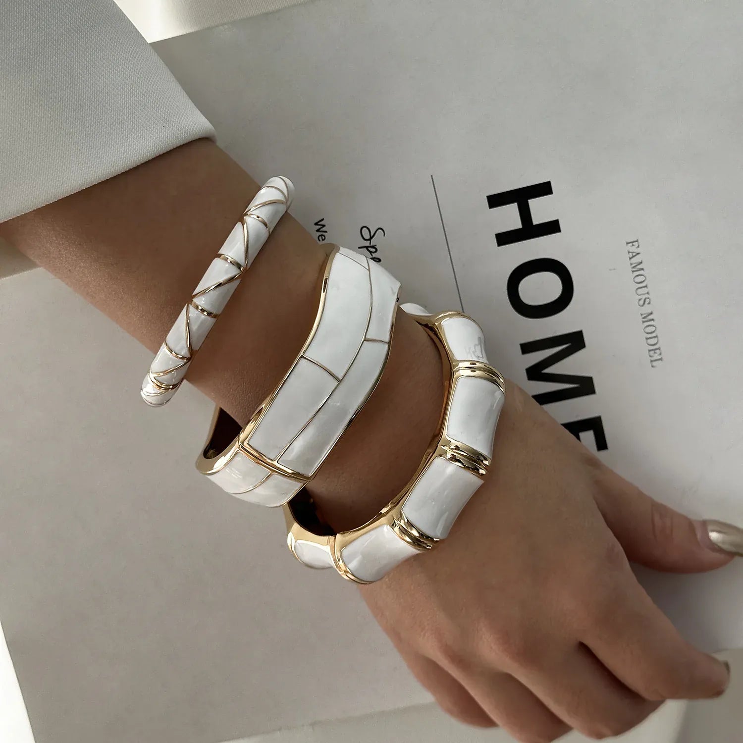Bracelet Jonc Blanc
