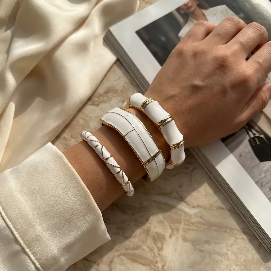 Bracelet Jonc Blanc