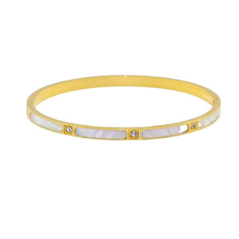 Bracelet jonc doré femme